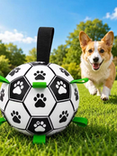 Brinquedo de Futebol para Animais de Estimação, Bola para Cães com Alças, Brinquedo interativo, Diversão para Seu Pet